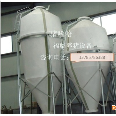 豬哈哈豬用料塔-養豬設備 料塔 全自動養豬設備 料塔仔豬保育床 排風扇