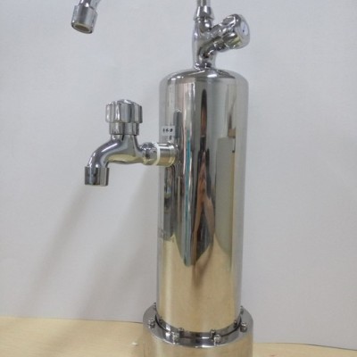 華樂仕廚房凈水器/凈水設備HLS-380A家用雙龍頭凈水器自來水凈化器過濾器不銹鋼臺式凈水器批發oem