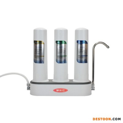 華樂仕臺式凈水器HLS-TS3廚房凈水器 臺式三筒水龍頭家用凈水器自來水過濾器超濾凈水器/凈水設備**可代加工