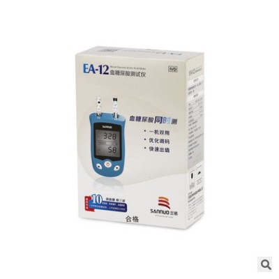 三諾EA-12尿酸檢測儀家用全自動血糖測試儀糖尿試紙測尿
