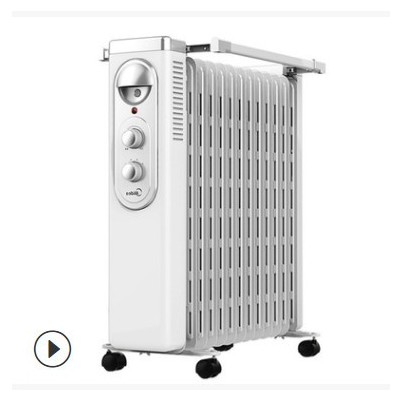 美的取暖器 家用油汀電暖器 13片電熱油丁電暖氣省電NY2513-16FW
