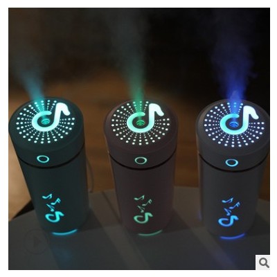 樂彩杯加濕器USB車載氛圍燈加濕器音符杯補水桌面創意凈化器