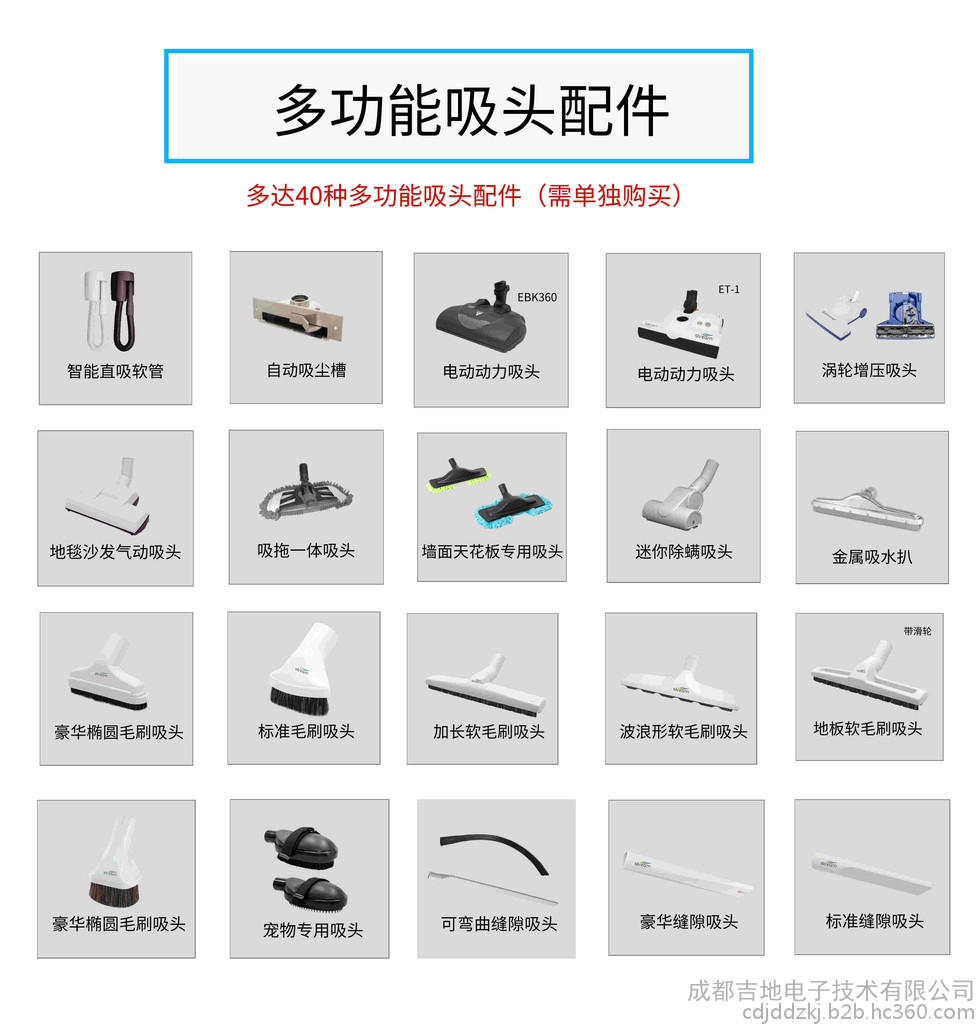中央吸塵器配件吸頭