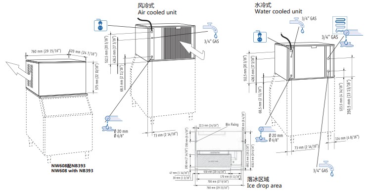 Scotsman方型冰制冰機(jī)|斯科茨曼NW608-AS制冰機(jī)