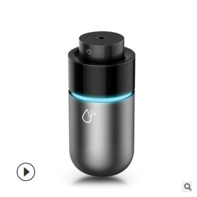 新款USB迷你加濕器車載空氣凈化器帶變色LED燈