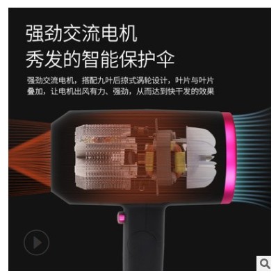 永日電吹風 折疊式2100W功率發(fā)廊家用吹風機 兒童孕婦適用吹風筒