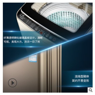 志高洗衣機全自動家用小型大容量波輪洗脫一體出租房烘干去污洗滌