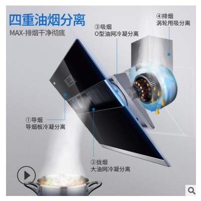 櫻雪側吸式抽油煙機 大吸力家用廚房煙機 出租房公寓煙機現貨批發