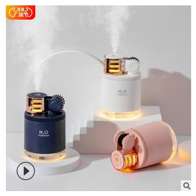 打火機加濕器迷你USB超聲波靜音臥室可愛辦公室桌面補水噴霧器