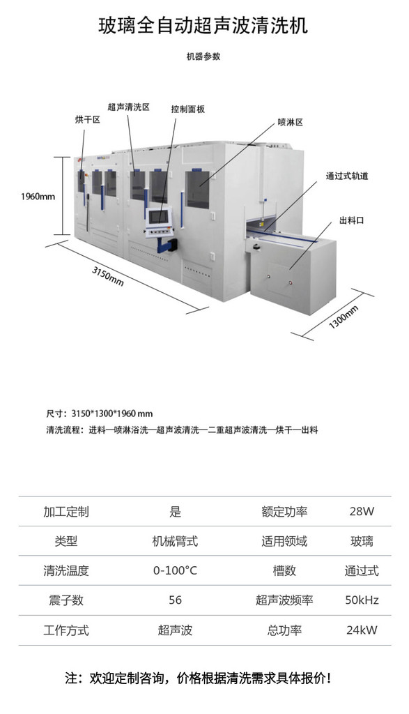 全自動(dòng)玻璃清洗機(jī)